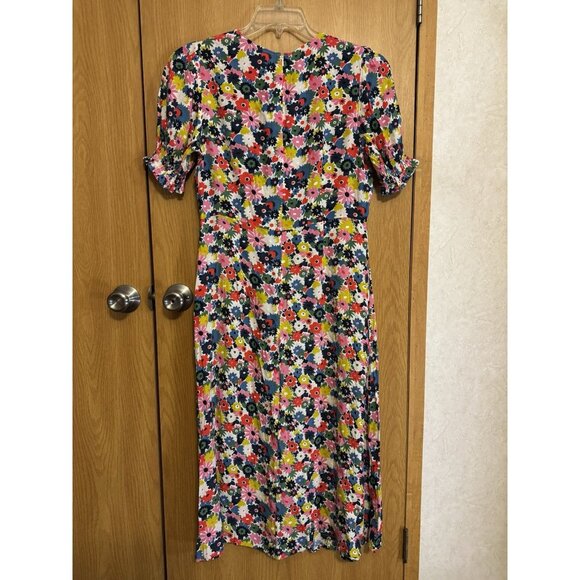 BODEN Corinne Midi Tea Dress Pink Floral Dainty Cottagecore Classic Feminine 12 - Picture 3 of 10